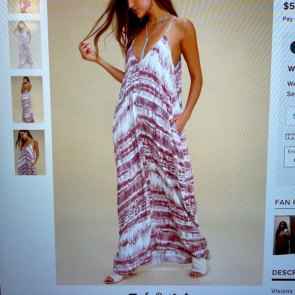 Lulus Dresses & Skirts - Lulus Tie Dye Maxi Dress